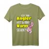 Herren Angler T-Shirt mit Wurm-Spruch - Lustiges Geschenk für Fischer, Angler & Hobbyfischer zum Männertag, Geburtstag & Sommerurlaub