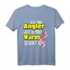 Herren Angler T-Shirt mit Wurm-Spruch - Lustiges Geschenk für Fischer, Angler & Hobbyfischer zum Männertag, Geburtstag & Sommerurlaub