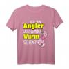 Herren Angler T-Shirt mit Wurm-Spruch - Lustiges Geschenk für Fischer, Angler & Hobbyfischer zum Männertag, Geburtstag & Sommerurlaub