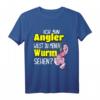 Herren Angler T-Shirt mit Wurm-Spruch - Lustiges Geschenk für Fischer, Angler & Hobbyfischer zum Männertag, Geburtstag & Sommerurlaub