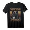 Humorvolles Katzen Kaffee T-Shirt - Für Katzenliebhaber, Baristas & Kaffeefans, Perfektes Geschenk für Katzenmama & -papa