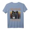 Humorvolles Katzen Kaffee T-Shirt - Für Katzenliebhaber, Baristas & Kaffeefans, Perfektes Geschenk für Katzenmama & -papa