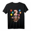 Kinder 2. Geburtstag Affen T-Shirt – Perfekte Geschenkidee zum zweiten Geburtstag für Jungen und Mädchen