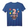 Kinder 2. Geburtstag Affen T-Shirt – Perfekte Geschenkidee zum zweiten Geburtstag für Jungen und Mädchen
