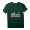 Damen & Herren Boulespieler Motiv EBouleution Affe Mensch Evolution Boule T-Shirt mit V-Ausschnitt – Perfektes Geschenk für Boule- und Boccia-Fans