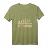 Damen & Herren Boulespieler Motiv EBouleution Affe Mensch Evolution Boule T-Shirt mit V-Ausschnitt – Perfektes Geschenk für Boule- und Boccia-Fans