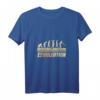 Damen & Herren Boulespieler Motiv EBouleution Affe Mensch Evolution Boule T-Shirt mit V-Ausschnitt – Perfektes Geschenk für Boule- und Boccia-Fans