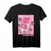 Kawaii Japanischer Macaque-Affe Anime T-Shirt mit Erdbeeren & Regenbogen – Perfekt für Otaku, Anime- und Tierliebhaber