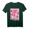 Kawaii Japanischer Macaque-Affe Anime T-Shirt mit Erdbeeren & Regenbogen – Perfekt für Otaku, Anime- und Tierliebhaber