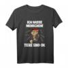 Ich hasse Menschen - Tier sind OK Affe T-Shirt für Einzelgänger, Humorliebhaber & Tierfans