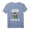 Ich hasse Menschen - Tier sind OK Affe T-Shirt für Einzelgänger, Humorliebhaber & Tierfans