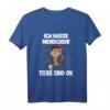 Ich hasse Menschen - Tier sind OK Affe T-Shirt für Einzelgänger, Humorliebhaber & Tierfans