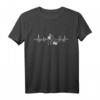 Gorilla Affe Herzlinie EKG Heartbeat T-Shirt - Lustiges Tierliebe-Shirt für Affen- und Gorillafans, Tierschützer & Zoo-Besucher