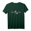 Gorilla Affe Herzlinie EKG Heartbeat T-Shirt - Lustiges Tierliebe-Shirt für Affen- und Gorillafans, Tierschützer & Zoo-Besucher