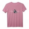 Gorilla Affe Herzlinie EKG Heartbeat T-Shirt - Lustiges Tierliebe-Shirt für Affen- und Gorillafans, Tierschützer & Zoo-Besucher