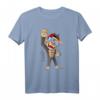 Griechenland Flagge - Jubelnder Affe Fan T-Shirt mit griechischer Flagge, perfekt als Souvenir und für Griechenland-Fans