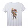 Griechenland Flagge - Jubelnder Affe Fan T-Shirt mit griechischer Flagge, perfekt als Souvenir und für Griechenland-Fans