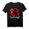 Cooler Affe mit Mütze Glück Glücklich Rot T-Shirt – Retro Design mit Spray Flecken, perfekte Geschenkidee für Freunde und Familie