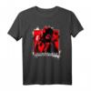 Cooler Affe mit Mütze Glück Glücklich Rot T-Shirt – Retro Design mit Spray Flecken, perfekte Geschenkidee für Freunde und Familie