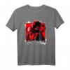 Cooler Affe mit Mütze Glück Glücklich Rot T-Shirt – Retro Design mit Spray Flecken, perfekte Geschenkidee für Freunde und Familie