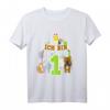 Kinder Zootiere 1 Jahr Ich Bin 1 Elefant Affe - Süßes Geburtstags T-Shirt für den ersten Geburtstag, Tiermotto & Dschungel Party Outfit