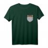 3 Affen Nichts Hören Sehen Sagen Brusttasche T-Shirt – Lustiges Tiermotiv mit japanischem Sprichwort für Damen, Herren & Kinder