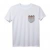 3 Affen Nichts Hören Sehen Sagen Brusttasche T-Shirt – Lustiges Tiermotiv mit japanischem Sprichwort für Damen, Herren & Kinder