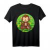 Yoga Kleidung Om Meditieren Zoo Yoga Affen T-Shirt – Lustiges Tier- und Dschungel-Motiv für Yoga-Fans und Meditation Liebhaber