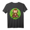 Yoga Kleidung Om Meditieren Zoo Yoga Affen T-Shirt – Lustiges Tier- und Dschungel-Motiv für Yoga-Fans und Meditation Liebhaber
