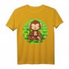 Yoga Kleidung Om Meditieren Zoo Yoga Affen T-Shirt – Lustiges Tier- und Dschungel-Motiv für Yoga-Fans und Meditation Liebhaber
