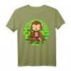 Yoga Kleidung Om Meditieren Zoo Yoga Affen T-Shirt – Lustiges Tier- und Dschungel-Motiv für Yoga-Fans und Meditation Liebhaber