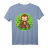 Yoga Kleidung Om Meditieren Zoo Yoga Affen T-Shirt – Lustiges Tier- und Dschungel-Motiv für Yoga-Fans und Meditation Liebhaber