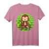Yoga Kleidung Om Meditieren Zoo Yoga Affen T-Shirt – Lustiges Tier- und Dschungel-Motiv für Yoga-Fans und Meditation Liebhaber