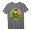 Yoga Kleidung Om Meditieren Zoo Yoga Affen T-Shirt – Lustiges Tier- und Dschungel-Motiv für Yoga-Fans und Meditation Liebhaber