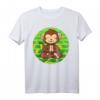 Yoga Kleidung Om Meditieren Zoo Yoga Affen T-Shirt – Lustiges Tier- und Dschungel-Motiv für Yoga-Fans und Meditation Liebhaber