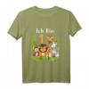 Kinder 1. Geburtstag Mädchen Dschungel T-Shirt mit Affe, Zebra, Löwe & Giraffe – Lustiges Geburtstagsgeschenk für Jungen und Mädchen
