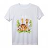 Kinder 1. Geburtstag Mädchen Dschungel T-Shirt mit Affe, Zebra, Löwe & Giraffe – Lustiges Geburtstagsgeschenk für Jungen und Mädchen
