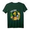 Kinder 4. Geburtstag T-Shirt mit Dschungel-Tieren – Niedliches Geburtstagsgeschenk für Mädchen und Jungen, perfekt für die Dschungel Party