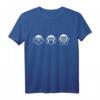 Drei Weisen Affen T-Shirt - Lustiges See Hear Speak No Evil Design, Klassisch Geschnitten, Doppelt Genähter Saum