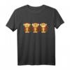 Drei Affen T-Shirt - See, Hear, Speak No Evil Design, Humorvolles Tiermotiv Shirt als Geschenk oder Alltagslook