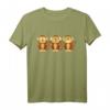 Drei Affen T-Shirt - See, Hear, Speak No Evil Design, Humorvolles Tiermotiv Shirt als Geschenk oder Alltagslook