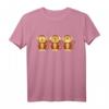 Drei Affen T-Shirt - See, Hear, Speak No Evil Design, Humorvolles Tiermotiv Shirt als Geschenk oder Alltagslook