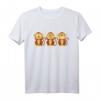 Drei Affen T-Shirt - See, Hear, Speak No Evil Design, Humorvolles Tiermotiv Shirt als Geschenk oder Alltagslook