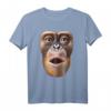 Lustiges Affen T-Shirt zum HapFrog - Klassisch geschnitten, doppelt genähter Saum, ideales Geschenk für Geburtstagsparty