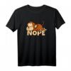 Lustiges 'Nope' Affen T-Shirt – Süßes Geschenk für Faulpelze, Tierliebhaber & Schwarzer Humor für Mann, Frau, Kind