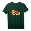 Lustiges 'Nope' Affen T-Shirt – Süßes Geschenk für Faulpelze, Tierliebhaber & Schwarzer Humor für Mann, Frau, Kind