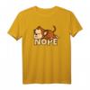 Lustiges 'Nope' Affen T-Shirt – Süßes Geschenk für Faulpelze, Tierliebhaber & Schwarzer Humor für Mann, Frau, Kind