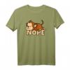 Lustiges 'Nope' Affen T-Shirt – Süßes Geschenk für Faulpelze, Tierliebhaber & Schwarzer Humor für Mann, Frau, Kind