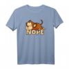 Lustiges 'Nope' Affen T-Shirt – Süßes Geschenk für Faulpelze, Tierliebhaber & Schwarzer Humor für Mann, Frau, Kind