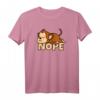 Lustiges 'Nope' Affen T-Shirt – Süßes Geschenk für Faulpelze, Tierliebhaber & Schwarzer Humor für Mann, Frau, Kind